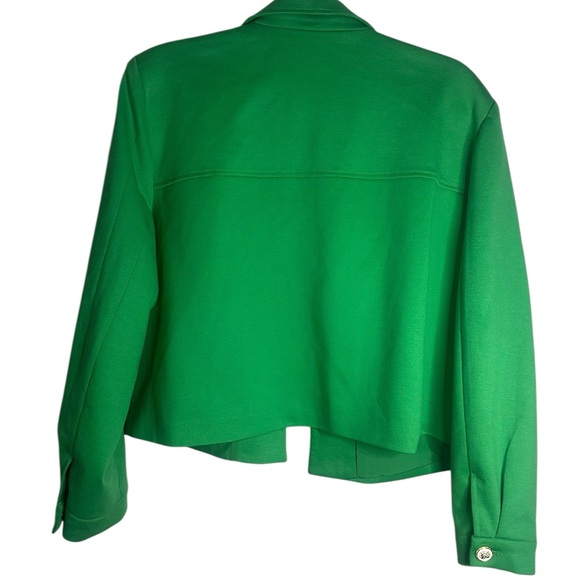 Jules and Leopold Women XL NWT Green Cropped Blazer Jacket Lined Preppy Office - Picture 7 of 11